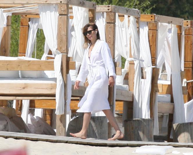 Agnieszka Dygant na plaży w Juracie