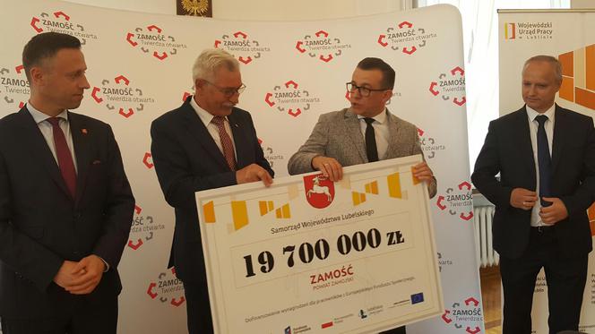 Prawie 20 milionów złotych dla przedsiębiorców z Zamościa i powiatu! Na utrzymanie miejsc pracy