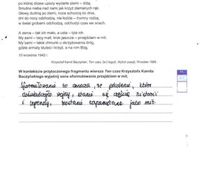 Matura 2025: polski 5.05.2025. Arkusze CKE i odpowiedzi. Poziom podstawowy 1 i 2 część [Formuła 2023]