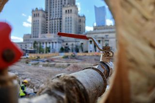 Budowa podziemi teatru TR Warszawa