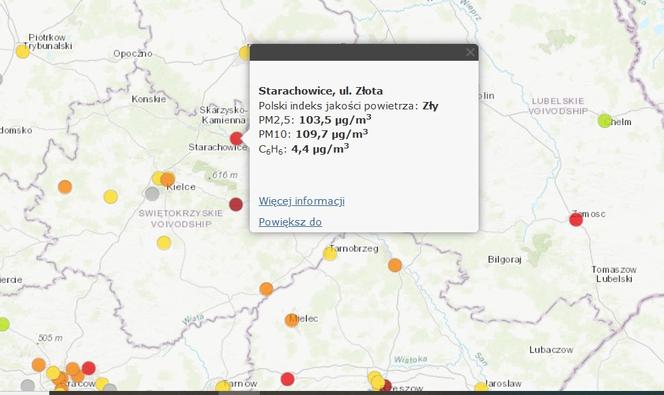 Alarm smogowy dla Starachowic! Lepiej nie wychodzić z domu