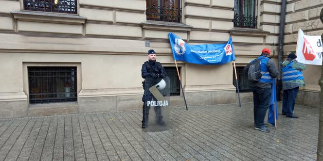 Wielki protest hutników w Krakowie