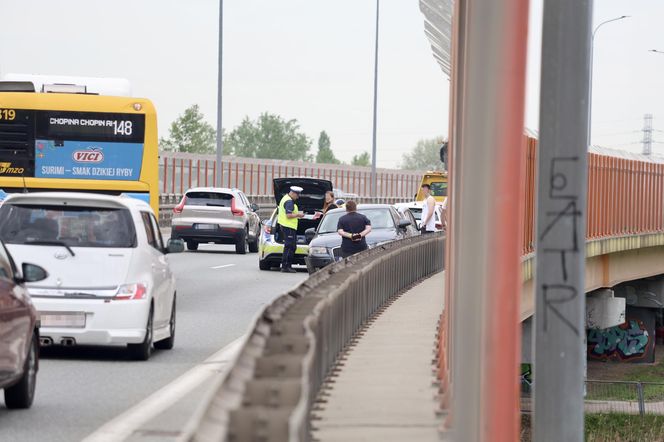 Warszawa sparaliżowana! Karambol po potrąceniu dzika. Kosmiczny korek aż do Marsa