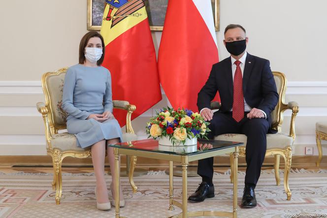 Prezydent Duda spotkał się z prezydent Mołdawii