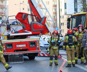 Pożar w bloku na Złotej w Warszawie (13.12.2024)