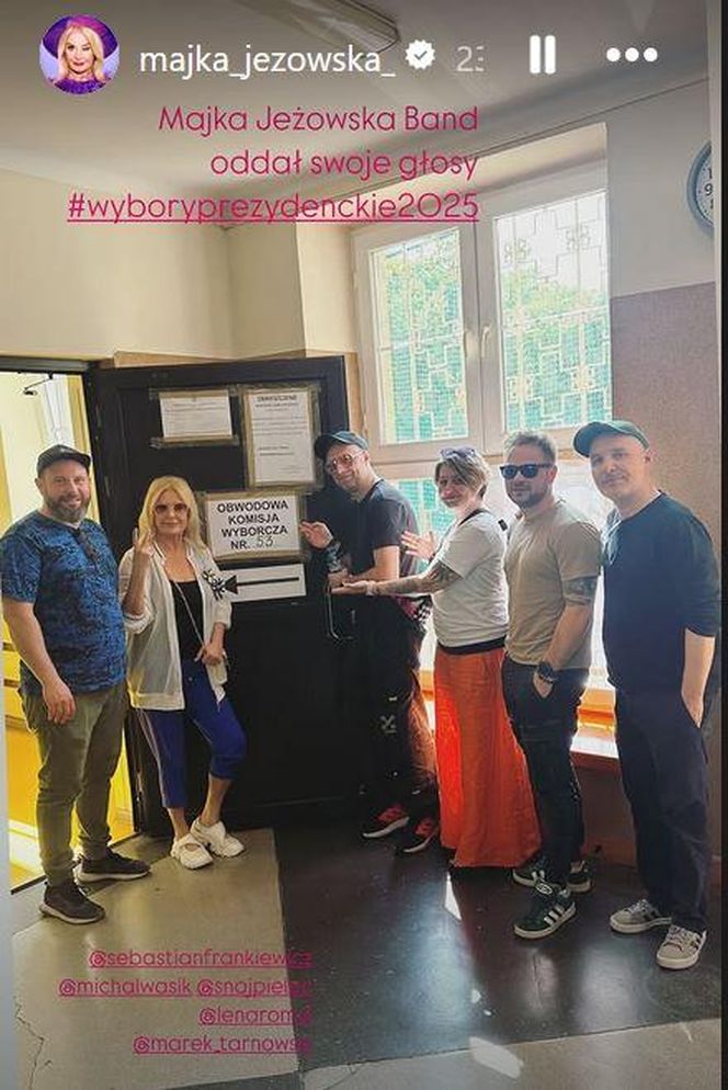 Wybory Prezydenckie 2025: Jak głosują gwiazdy? Majka Jeżowska