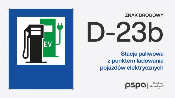 Znak drogowy D-23b