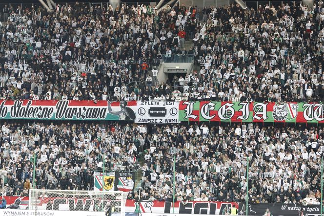 Legia Warszawa - Lech Poznań: Zdjęcia kibiców z klasyku i 13. kolejki PKO BP Ekstraklasy