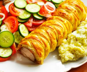 Schab w cieście francuskim na rodzinny obiad