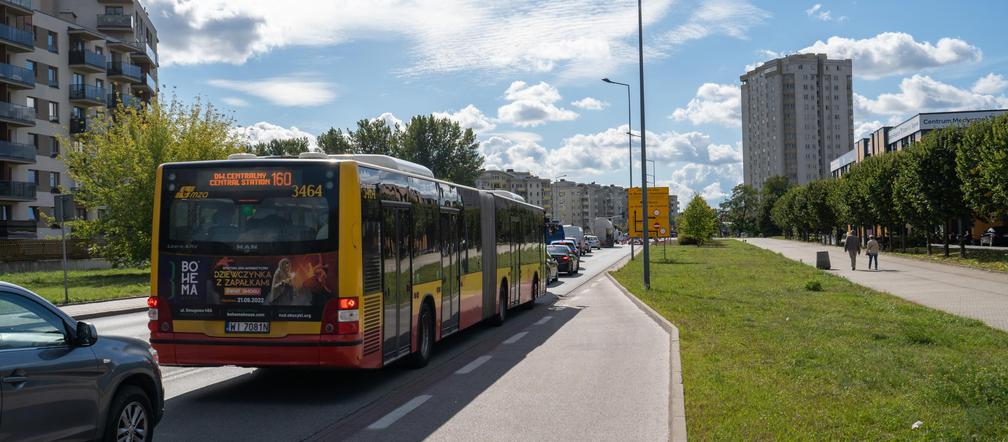 Powstaje buspas na Białołęce. Ułatwi dojazd do metra, nim powstanie tramwaj