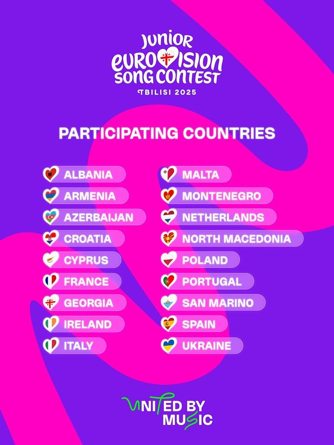 Eurowizja Junior 2025 - uczestnicy