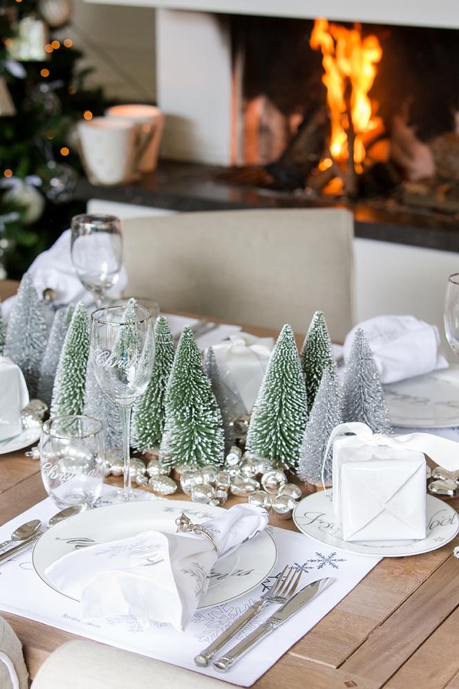 Choinki wyjatkowa dekoracją stołu na Boże Narodzenie
