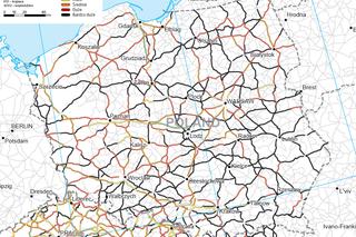 Mapa śmierci na polskich drogach! 36 procent tras uzyskało najniższą możliwą ocenę!