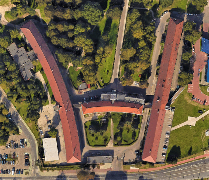 Szczecin w szczególe według Google Earth