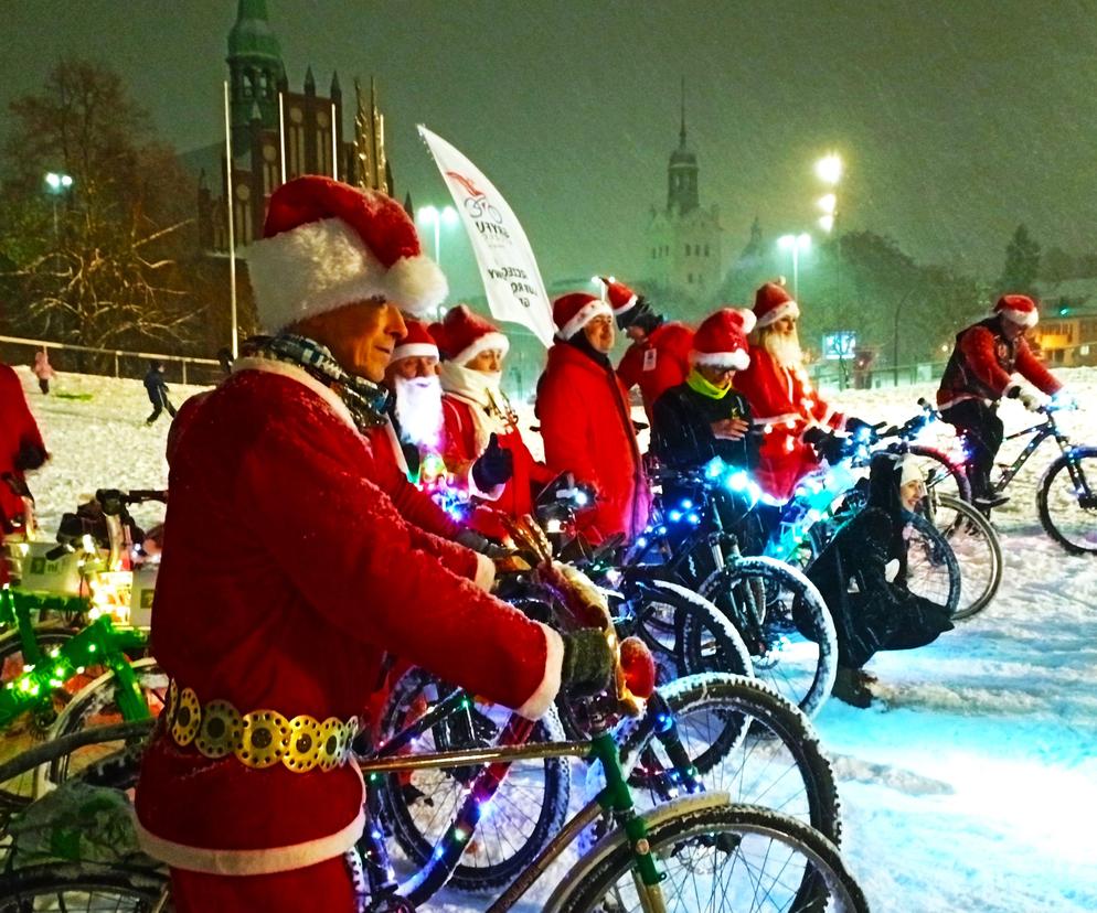Mikołaje na rowerach