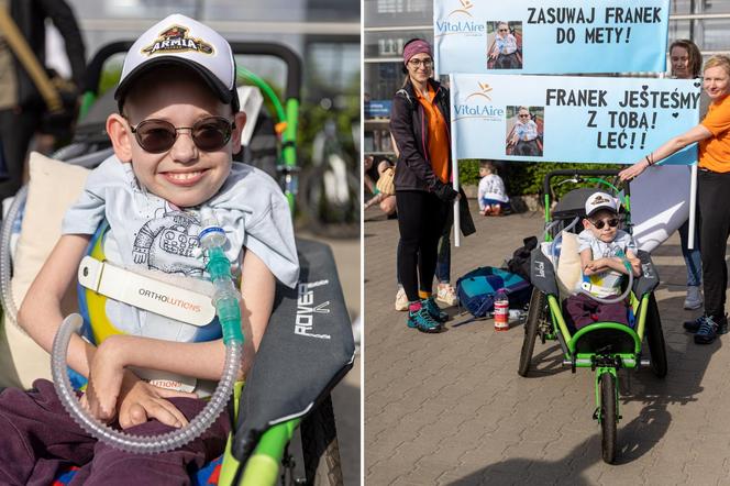 Nie chodzi i nie oddycha - a ukończył półmaraton. 