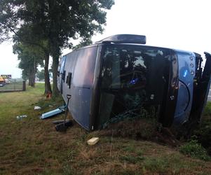 Wypadek autokaru w Chromnej pod Siedlcami