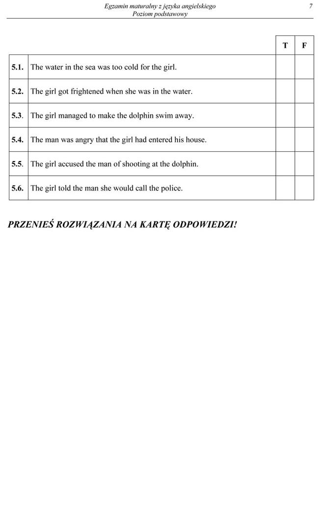 MATURA 2014 ANGIELSKI ARKUSZE z CKE - MAJ 2014 - poziom podstawowy