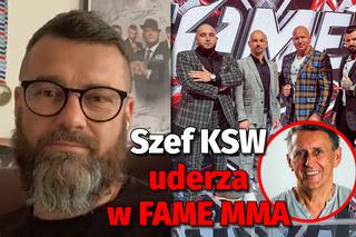 Szef KSW UDERZA w FAME MMA! Wyśmiewające porównanie [TYLKO U NAS] | Andrzej Kostyra 