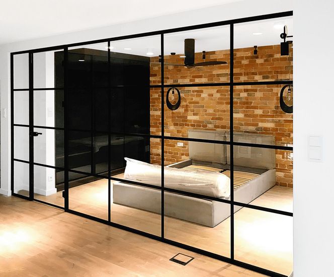 Szklana zabudowa wnętrz