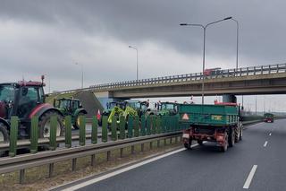 Protest rolników pod Poznaniem (11.03.2024)