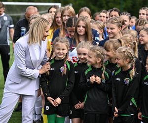 Marta Nawrocka na festiwalu piłki kobiecej