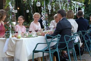 	M jak miłość odc. 1836. Marta (Dominika Ostałowska), Jacek Milecki (Robert Gonera), Hania (Wiktoria Basik)