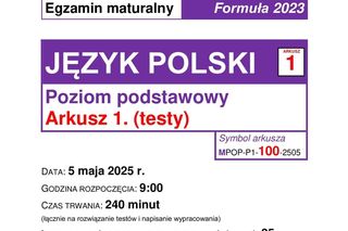 Arkusze maturalne CKE język polski 2025. ZADANIA, ODPOWIEDZI, TEMAT ROZPRAWKI