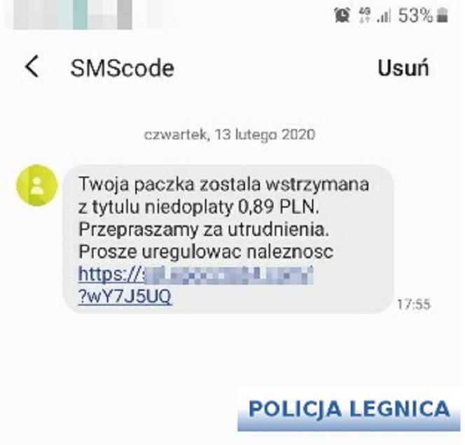 Kliknęła w link, który otrzymała w SMS-ie i straciła prawie 5 tys. zł