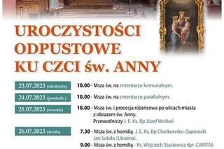 Uroczystości odpustowe w sanktuarium św. Anny w Lubartowie