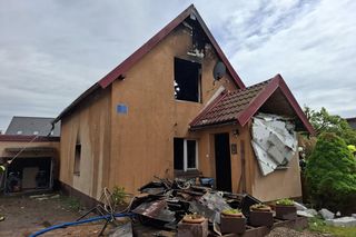 Pożar w Stawigudzie. Poparzona kobieta w szpitalu