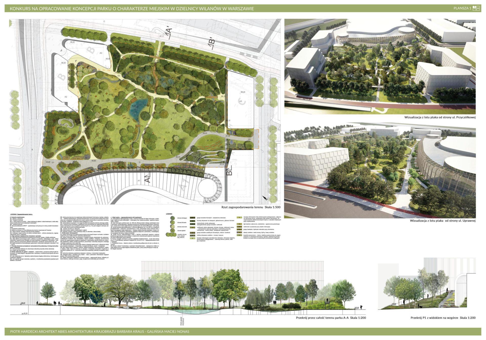 Wyniki konkursu na projekt ogólnodostępnego parku w Wilanowie