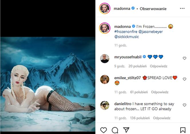 Całkiem naga 63-letnia Madonna wygląda jak Elza z "Krainy Lodu". Te zdjęcia szokują!