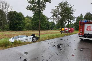 Groźnie wyglądający wypadek pod Braniewiem