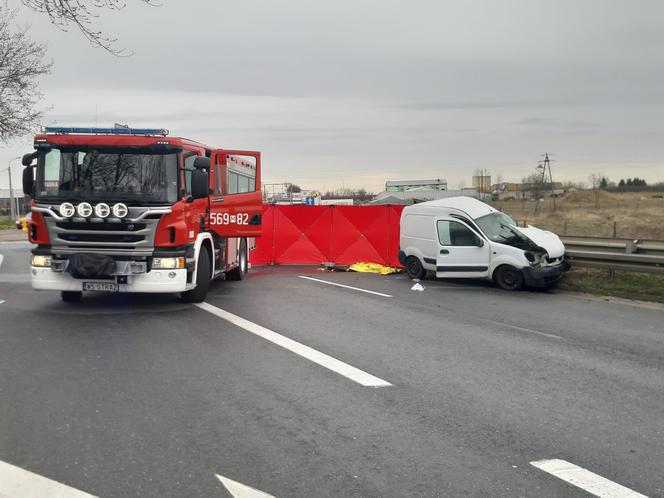 Tragiczny wypadek na S7: TIR zmiótł osobówkę z drogi