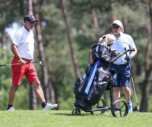 Michał Probierz na polu golfowym