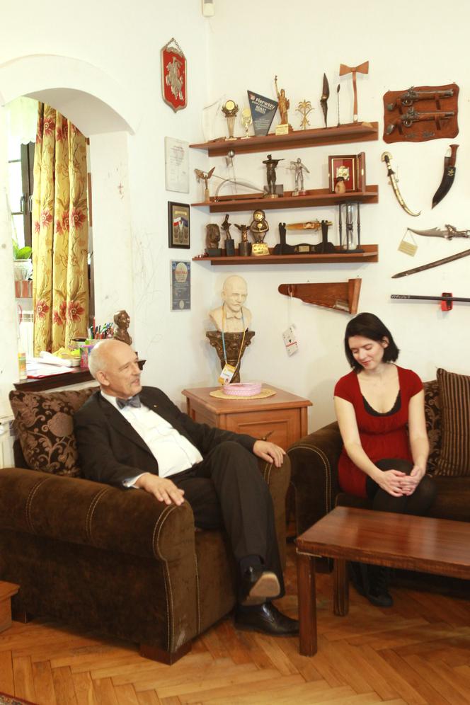 Janusz Korwin Mikke z żoną