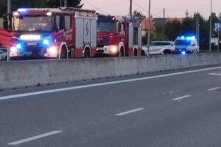 Pożar samochodu pod Tarnowem. Osobówka spłonęła doszczętnie