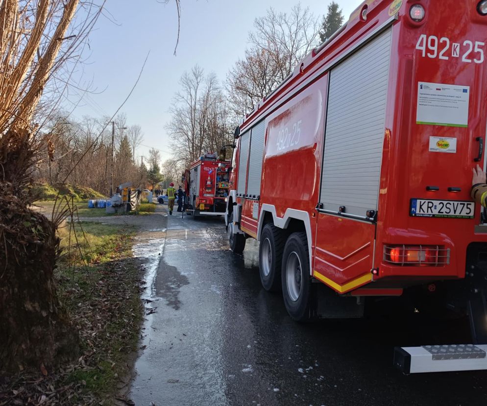 Pożar samochodu w Rabce-Zdroju. Nie żyje jedna osoba