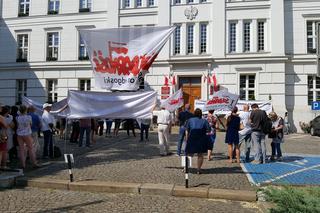 Protest budżetówki z Solidarności w Bydgoszczy [ZDJĘCIA]