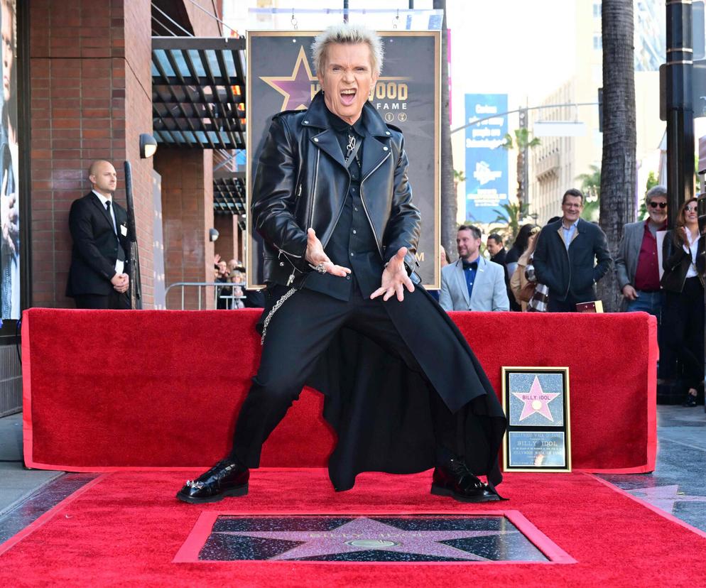  Billy Idol odsłonił swoją gwiazdę na Hollywood Walk of Fame!