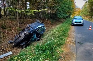 Młody kierowca spowodował wypadek: Był pod wpływem alkoholu i narkotyków 