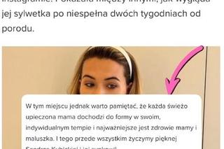 Sandra Kubicka 11 dni po porodzie wygląda jak modelka! Jak ona to robi?