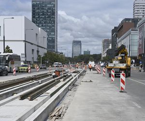 Remont torowiska na ul. Marszałkowskiej (sierpień 2025)