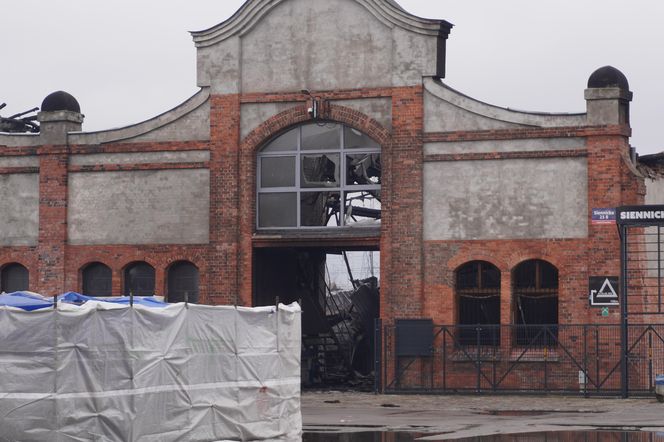 Pożar hali Gdańsk Przeróbka