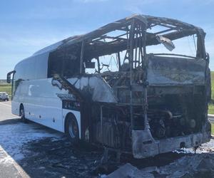 Zapalił się autobus ze szkolną wycieczką