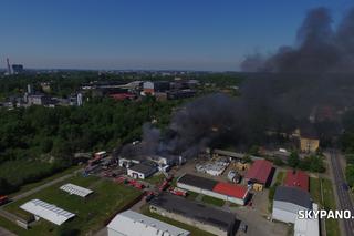 Pożar hali w Chorzowie