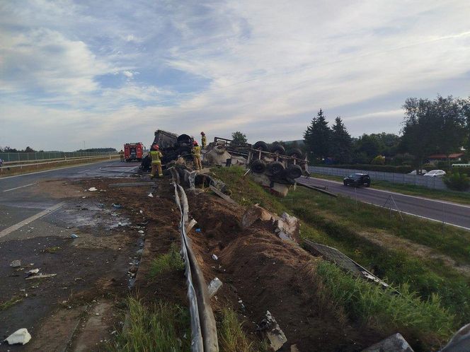 Wypadek na S5 w Lisim Ogonie