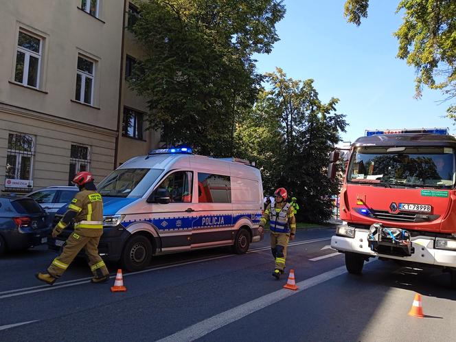 Wypadek na skrzyżowaniu ulic Szkotnik i Mościckiego