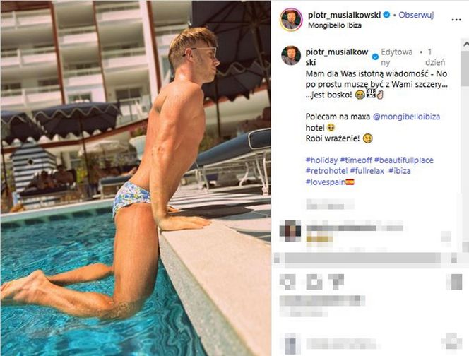 Piotr Musiałkowski - basenowy strojniś